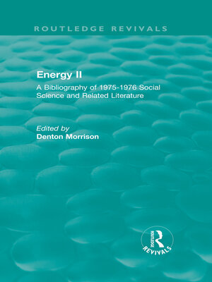cover image of Routledge Revivals